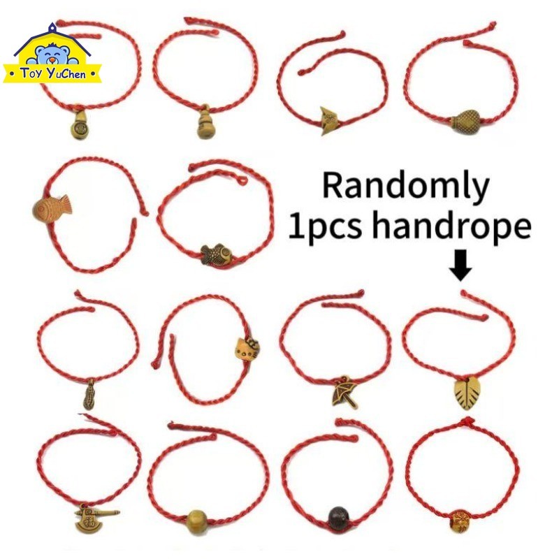 สร้อยข้อมือ การสอบเข้าวิทยาลัยของนักเรียนมัธยมปลายของขวัญพรทอเชือกสีแดง