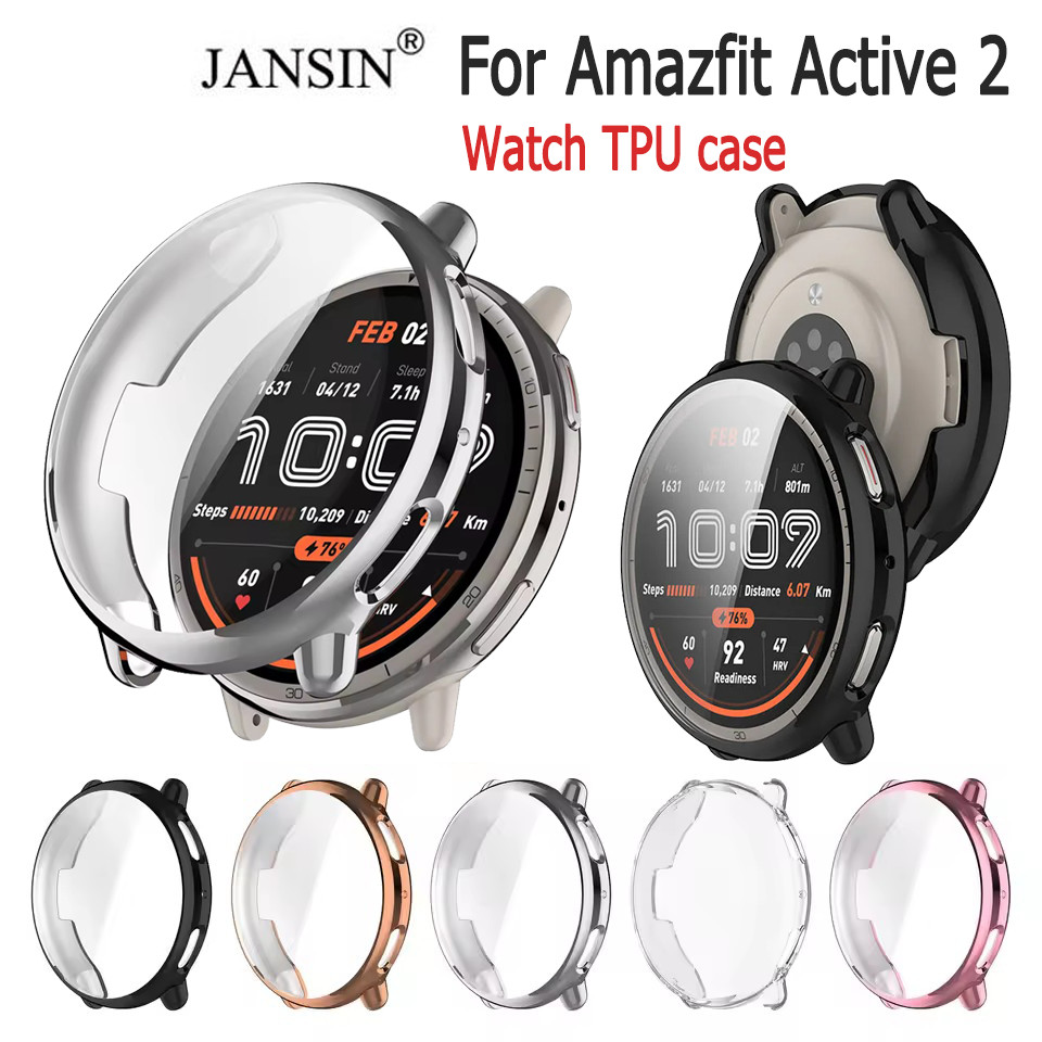 เคส สําหรับ Amazfit Active 2 เคสใส TPU นิ่มคลุมหน้าจอ สำหรับ  active2 นาฬิกาสมาร์ท Smart Watch Case
