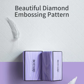 【20ห่อ】 Botare CHEERFUL PURPLE Air-cushion ดีลักซ์ คอมฟอร์ท กระดาษทิชชู่ ห่อยาว หนา 4 ชั้น 400 แผ่น