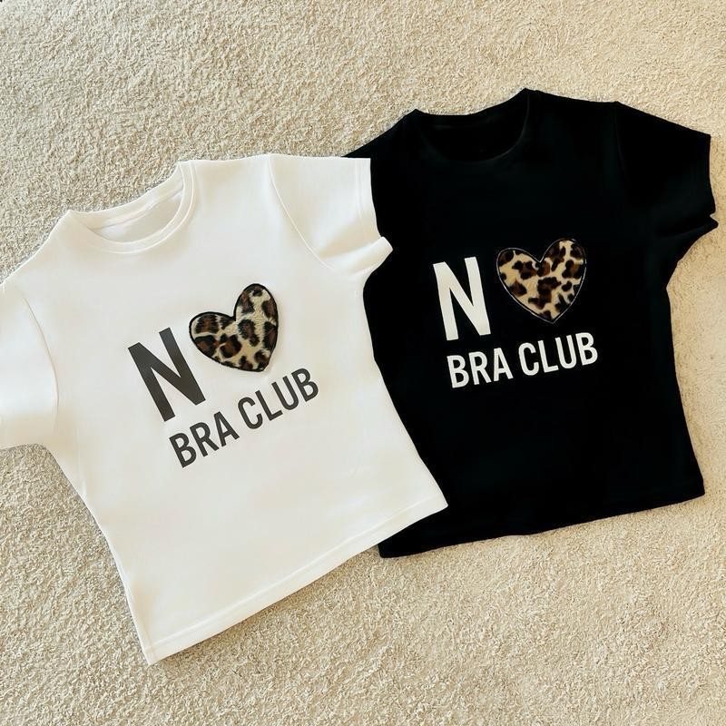 COD (จัดส่งในกรุงเทพฯ) เสื้อทรง เสื้อยืดเข้ารูป สกรีนลายเสือ โทนมินิมอลสุด พร้อมส่งทุกสี ผ้ายูนิยืดเยอะ สาวอวบใส่ได้งาน