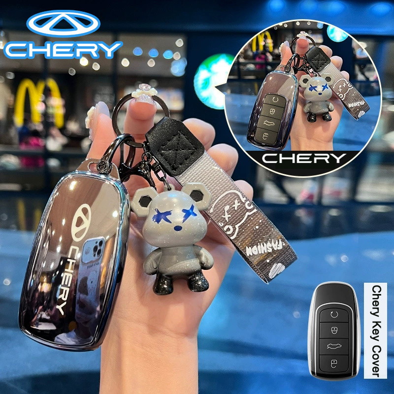 Chery TPU สําหรับ JAECOO 7 Tiggo 8pro/7pro C5 EV Omoda 5/E5 พวงกุญแจอุปกรณ์เสริมในรถยนต์