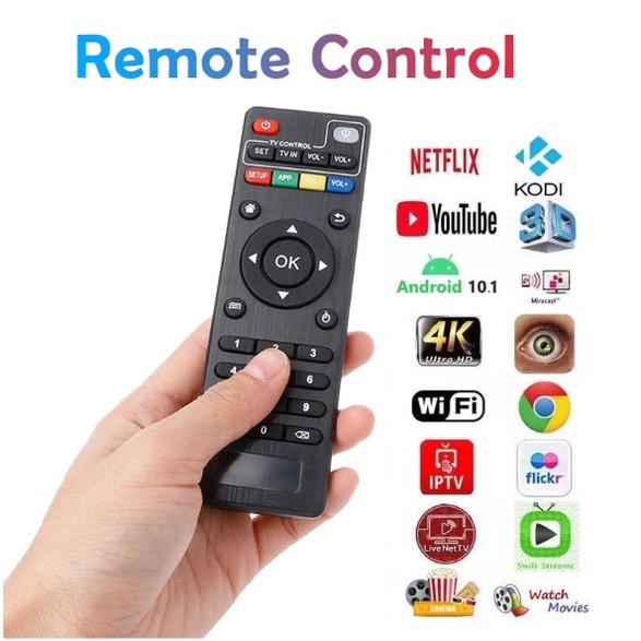 รีโมทคอนโทรล MXQ Pro รีโมทคอนโทรลทีวีสากลสําหรับกล่องทีวี MXQ Pro