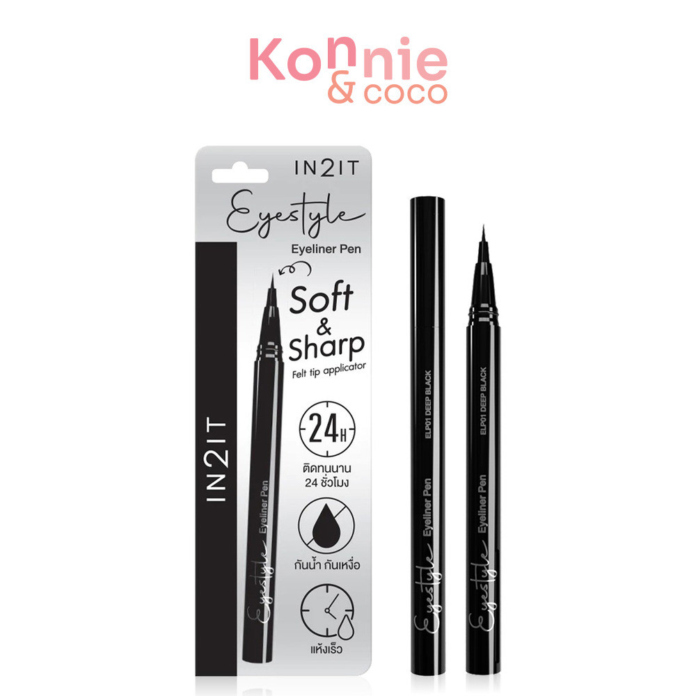 In2It Eyestyle Eyeliner Pen 0.7g อายไลเนอร์ชนิดปากกาหัวฟองน้ำ.