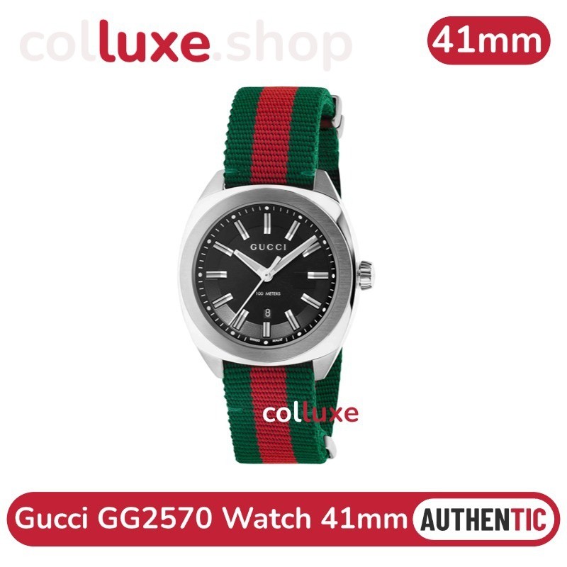 👜⌚กุชชี่ GUCCI นาฬิกาข้อมือ รุ่น GG2570 Watch 41mm Code: 446009 I1820 8652