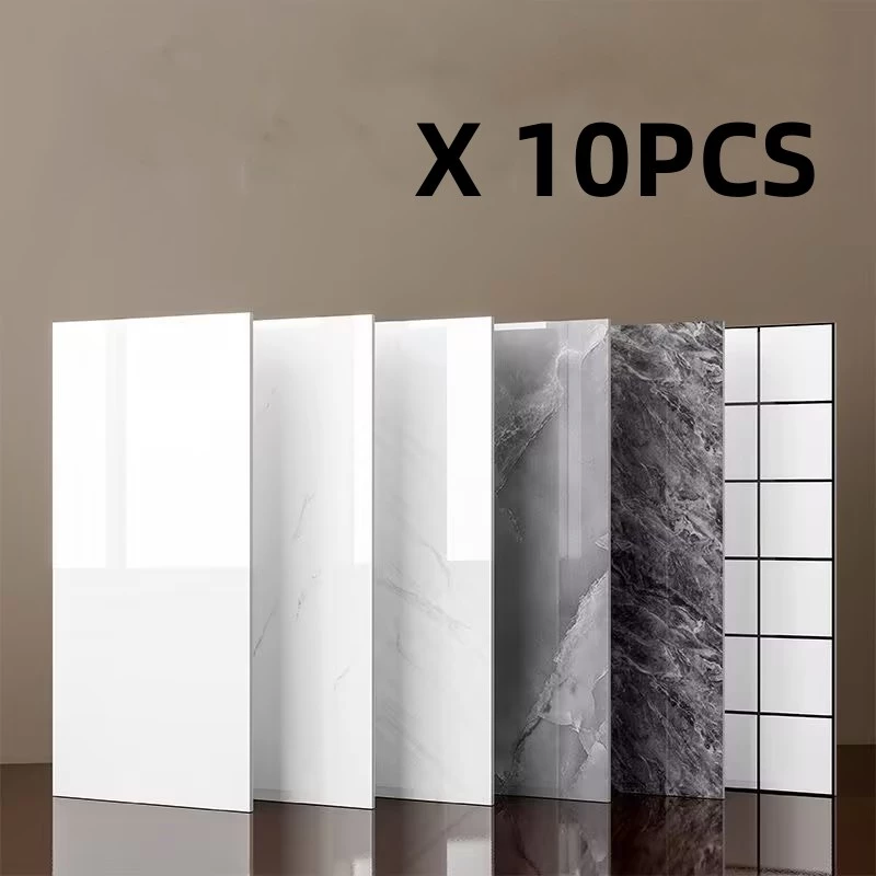 10Pcs 60cm วอลเปเปอร์ติดกระเบื้อง วอลเปเปอร์ติดผนัง แผ่นติดผนังห้อง สามารถแปะบนผนังปูนได้ 60x30
