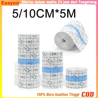 5m  Film PU Plester Luka Anti Air / Tranparent Film Dressing with PU Roll