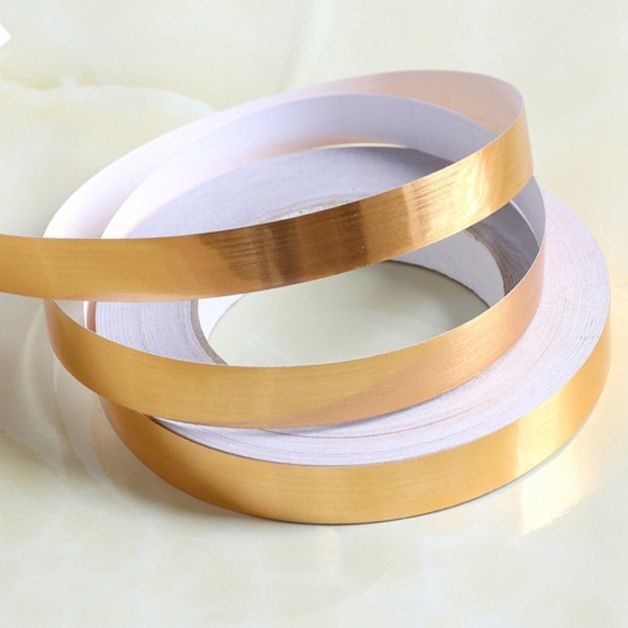 ลายไม้ขอบที่สวยงามเส้นขอบขอบแถบห้องนั่งเล่นกระเบื้องกาวในตัวความงามเย็บด้ายสติกเกอร์ผนังพื้นหลังเพดานประตูตู้ตกแต่ง มูลด์ - รูปที่ 3