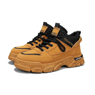 2025New Spring Anti-Slip Waterproof Wear-Resistant Work Boots Men's Outdoor High-top Sports Martin Boots