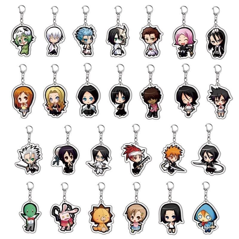 Bleaching พวงกุญแจอะคริลิคสร้อยข้อมืออะนิเมะ Kurosaki Ichigo Ichigo Ichigo ihida uryu charm พวงกุญแจ