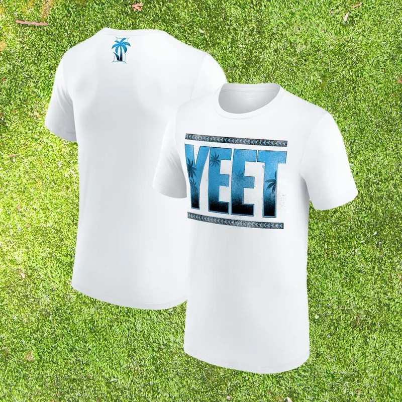 Jey Uso Wwe Authentic Youth Yeet T-Shirt - R 3d Print Trend Fashion Sport Y2k Style Red And White Me