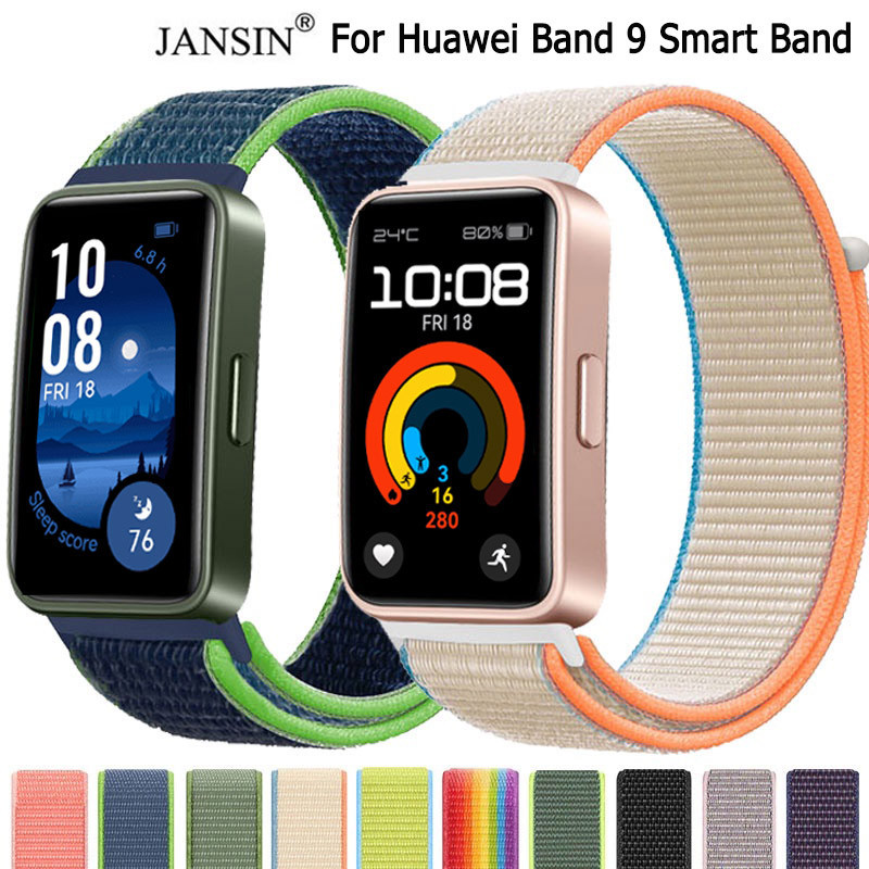 สาย huawei band 9 สายนาฬิกาข้อมือ ไนลอน สําหรับ Huawei Band 9 สายรัดข้อมืออัจฉริยะ smart band