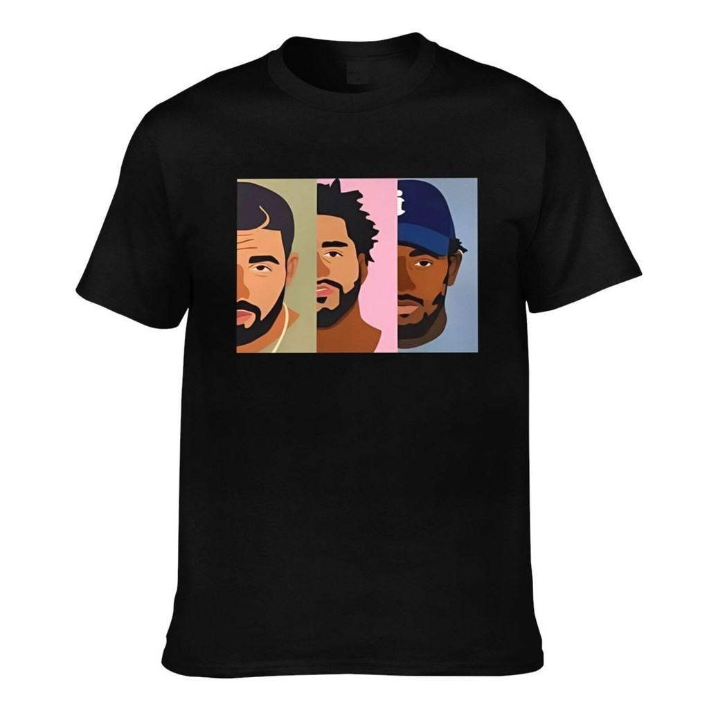 มาใหม่ Drake J Cole Kendrick Lamar Summer Mens Short Sleeve