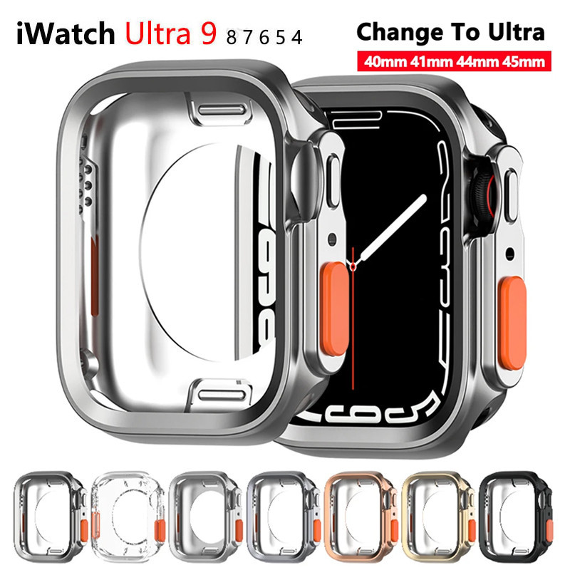 เคสนาฬิกาข้อมือ TPU แบบนิ่ม กันกระแทก สําหรับ Apple Watch 44/45 มม. 40 มม. 41 มม. iwatch SE 9 8 7 6 5 4