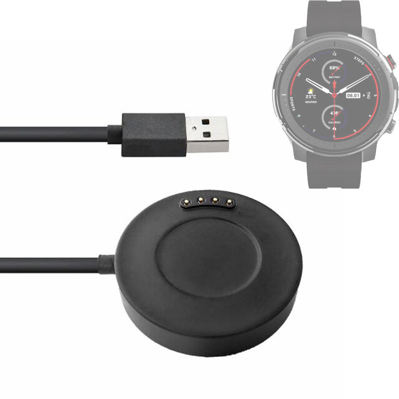 อะแดปเตอร์แท่นชาร์จ USB สําหรับ Xiaomi Huami Amazfit Stratos 3 A1928 Sport Smart Watch สายชาร์จ