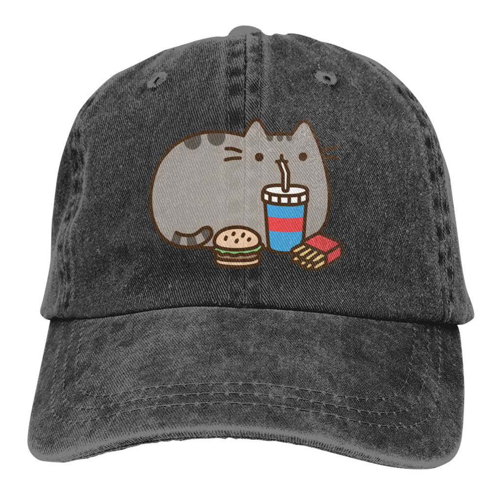 Pusheen The Cat อาหารจานด่วน Pusheen Nwt ได้รับอนุญาต Sunhat ของขวัญวันเกิด 611138