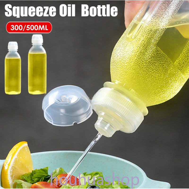 Kitchen oil squeezing bottle 300ml/500ml spray bottle dispenser condiment cooking baking tomato must