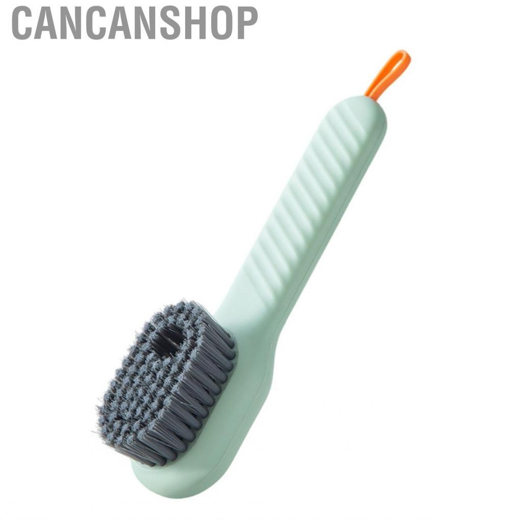 Cancanshop Shoe Scrub Brush  Soft Bristle Multifunctional Soap Dispenser High Efficiency for Bathroom Kitchen