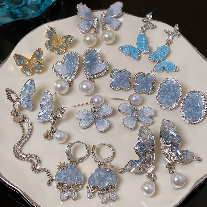 Daoyi ต ่ างหูผีเสื ้ อสไตล ์ ใหม ่ เกาหลี High-End ประณีตสุภาพสตรีต ่ างหูต ่ างหู