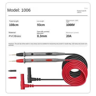 สายมิเตอร์ดิสำหรับใช้วัดกระแสไฟ 10A/95cm/1003-20A/115cm/16 in 1 10A/92cm