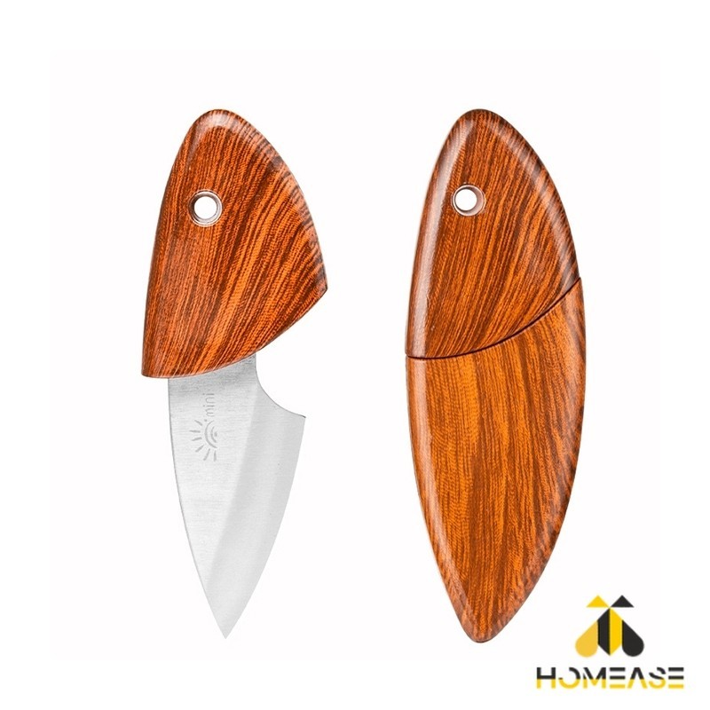 HA มีดขนาดเล็ก มีดพก ที่จับและปลอกพลาสติก พกติดตัวได้ Fruit knife