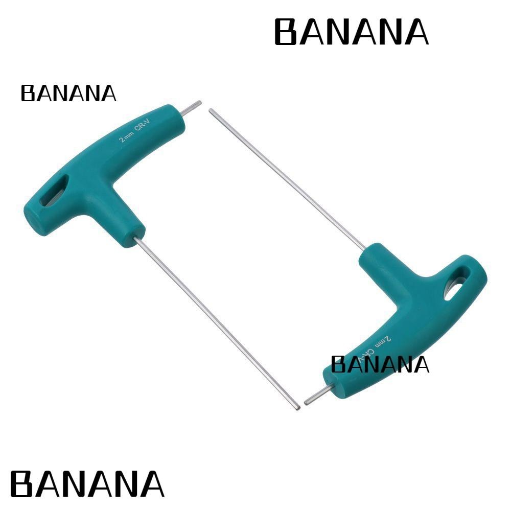 Banana1 ประแจหกเหลี่ยม ด้ามจับยาง ทรงตัว T เหล็ก 2 มม. สีเขียว สะดวก