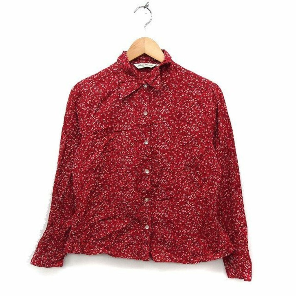 Eddie Bauer EDDIE BAUER Small Floral Shirt Blouse Long Sleeve Cotton Direct from Japan Secondhand
