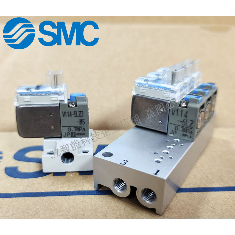 SMC โซลินอยด์วาล์ว V114-5LZ/V114-5LZB-M5 V114A-5LOU5MOU V114T-5MOZ X10