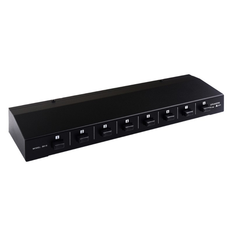 WU 1 Input 8 Output Sound Selector Amplifiers Speaker Switcher Box 10Hz-50KHz Sound Switching จําหน่