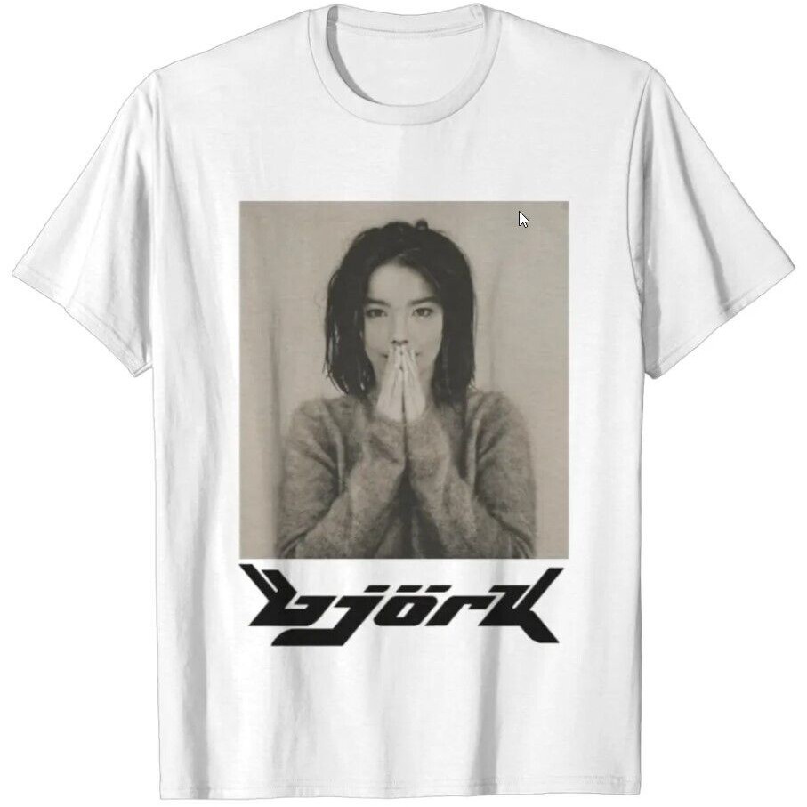 Bjork Photograph Vintage T-Shirt เสื้อยืดแขนสั้น