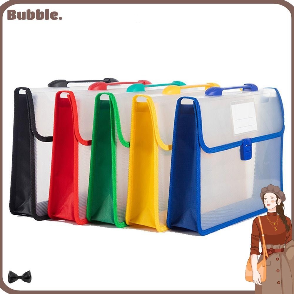 โฟลเดอร์ไฟล์ ฟอง กระเป๋าถือไฟล์ ก4 แบบพกพา กระเป๋าเอกสารกันน้ําแบบใสหนา นักเรียน