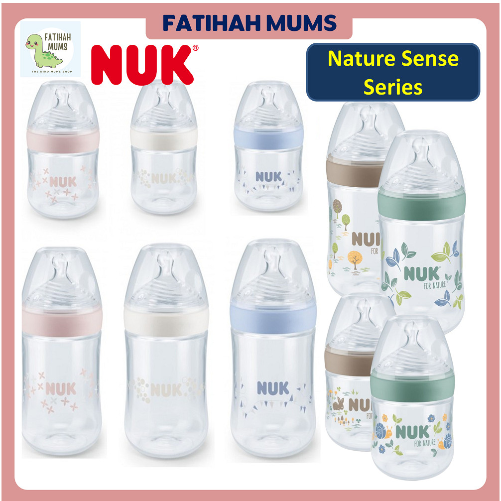 Nuk Nature Sense Natural Bottle 5oz 150ml/9oz 260ml แพ็คเดี่ยว/หลวม
