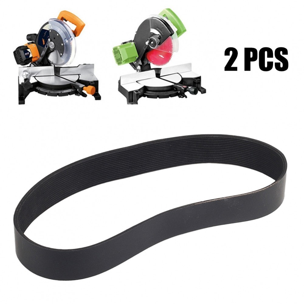 [SLTTH]2pcs High Quality Rubber Driving Belt for 255 Electric Steel Mitre Saw[Ready stock]