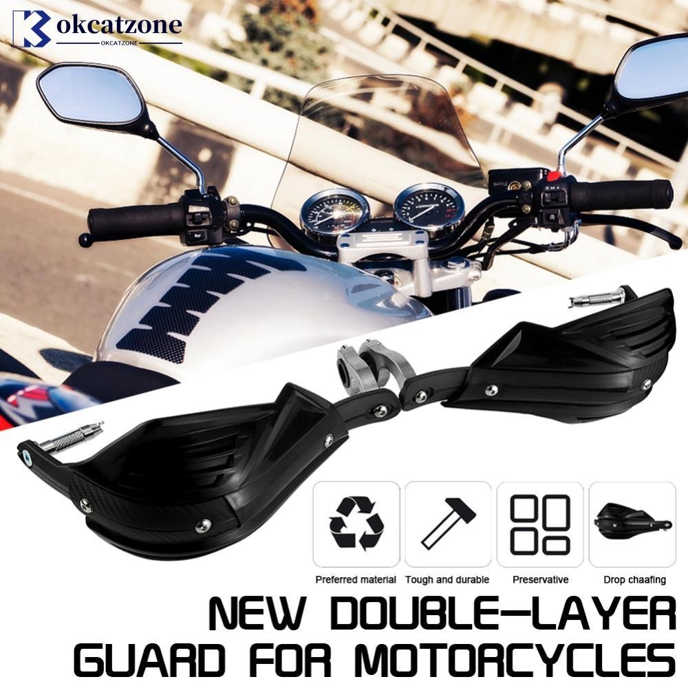 Okcatzone คู ่ Universal 7/8 18mm รถจักรยานยนต ์ Handguards Handlebar Guards สําหรับ Motocross Dirt Bike Hand Guards Hand Guard K6M6