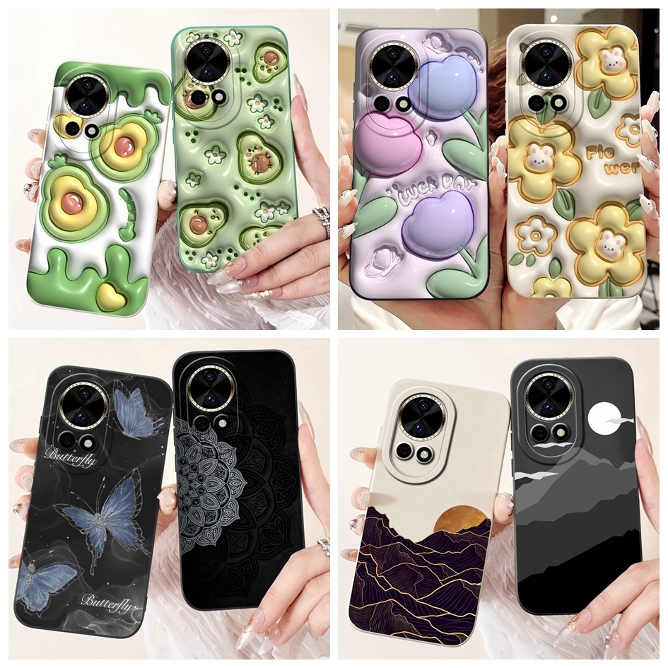 สําหรับ Huawei Nova 12s ปลอก Nova 12 SE กรณีแฟชั่น Avocado กล้องป้องกันปกอ่อนสําหรับ Huawei Nova 12 Ultra Nova12 Pro กรณี