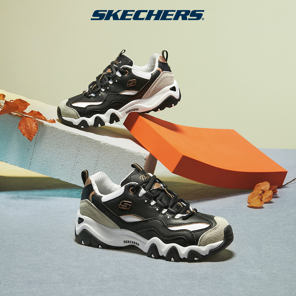 Skechers สเก็ตเชอร์ส รองเท้า ผู้หญิง Sport D'Lites 2.0 Shoes - 66666217-BKGD