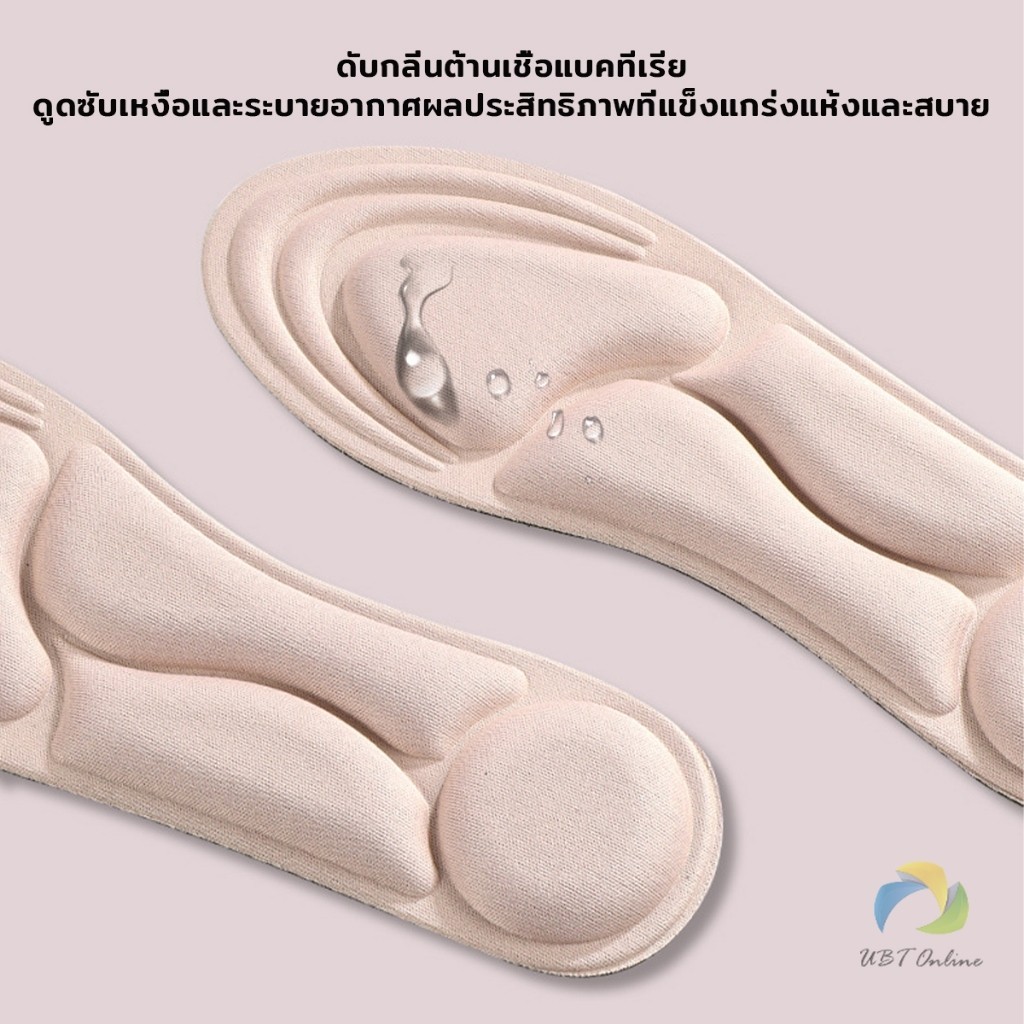 UBT พื้นรองเท้าผู้หญิง แผ่นเสริมรองเท้า เพื่อสุขภาพ ป้องกันการปวดเท้า Women insoles
