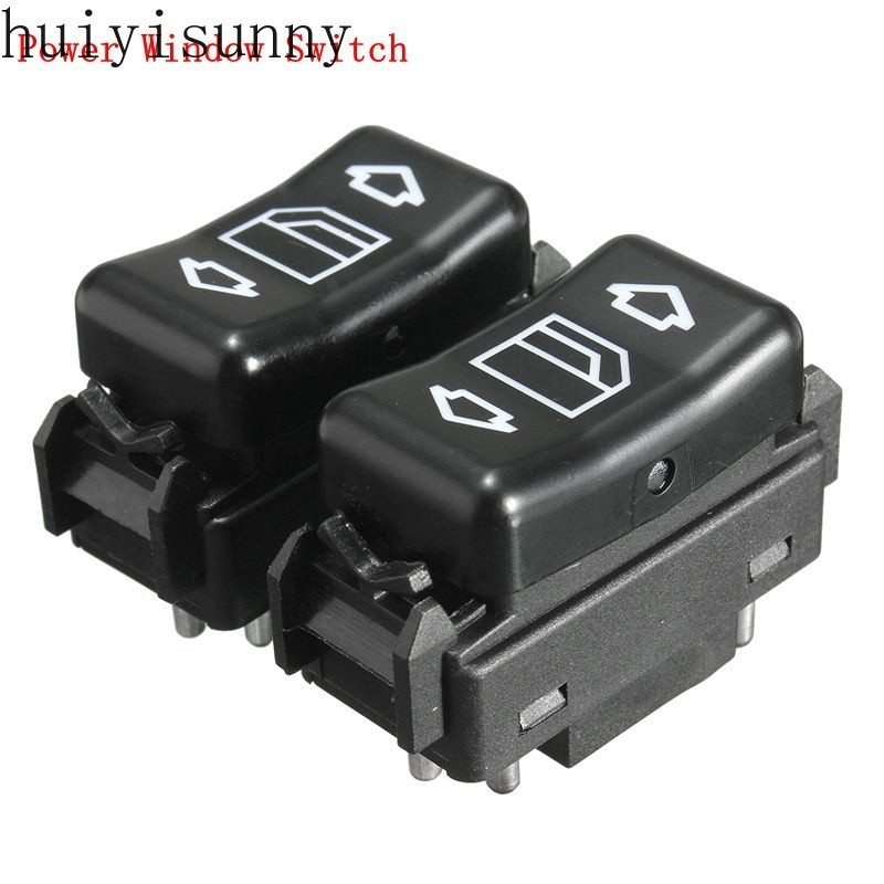 Hys ซ้ายและขวาไฟฟ้า Master Control สวิทช์หน้าต่างสีดําสวิทช์หน้าต่างสําหรับ Mercedes-Benz E W124 W126 W201 W463