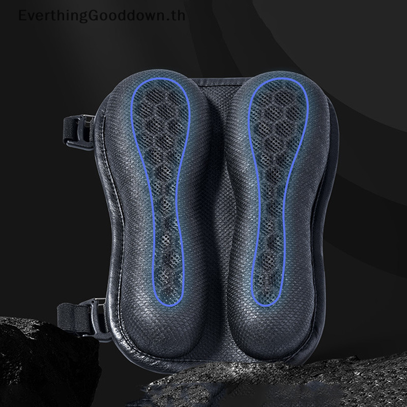 Ever รถจักรยานยนต์เจลเบาะรองนั่ง 3D โครงสร้างรังผึ้ง Shock Absorption & Breathable พับรถจักรยานยนต์เจลที่นั่ง Pad สําหรับขี่ยาว TH