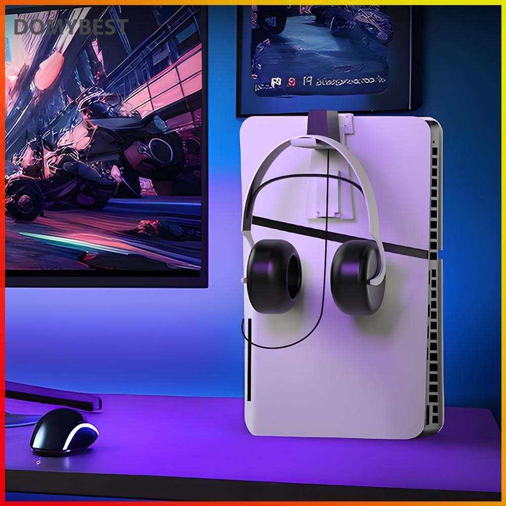 ❤ Domybest Wall Mount Controller &amp; Headset Storage Holder ที ่ แขวนหูฟัง Gamepad Controller Hook สําหรับ Playstation 5 Slim/Playstation 5