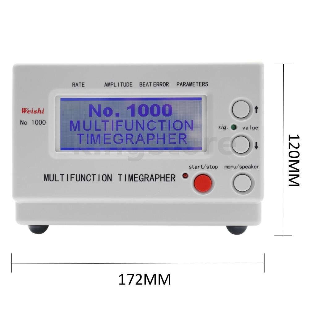 Weishi No.1000 มัลติฟังก ์ ชั ่ น Professional Timing Timegrapher เครื ่ องทดสอบนาฬิกาสําหรับซ ่ อมและงานอดิเรกนาฬิกาเครื ่ องมือ