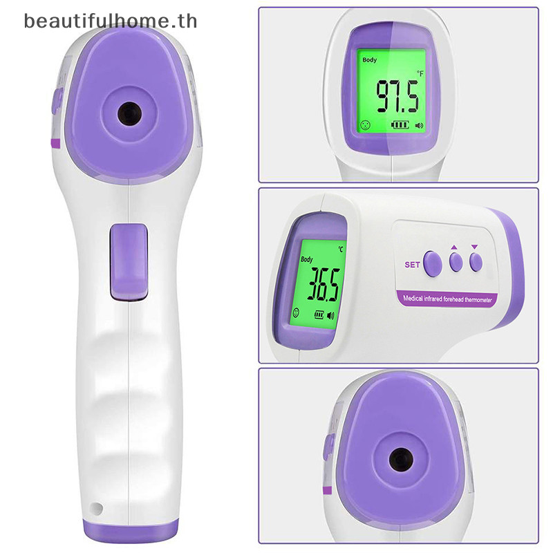 {ปรอท ใหม่} เครื่องวัดอุณหภูมิหน้าผากดิจิตอลแบบไม่สัมผัสอินฟราเรดเครื่องวัดอุณหภูมิอุณหภูมิร่างกายไข้เครื่องมือวัดสําหรับทารกผู้ใหญ่ ~