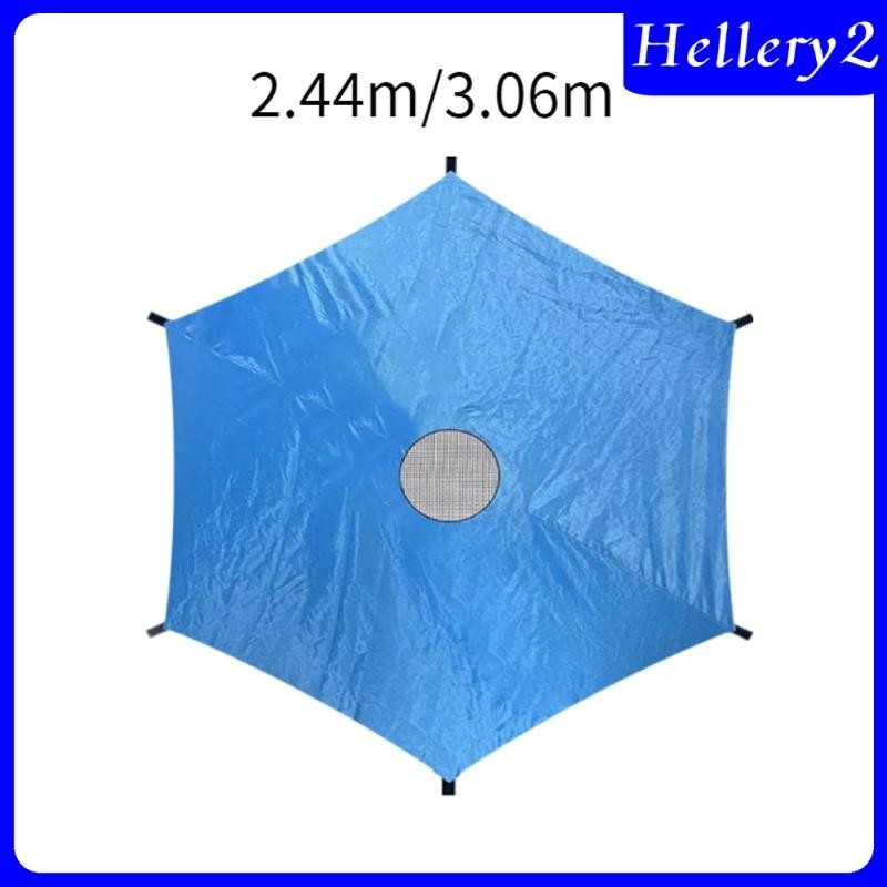 [Hellery2 ] Trampoline Shade Cover Trampoline Sun Protection Cover สําหรับ 6 เสารอบ Trampoline Trampolines Canopy สําหรับฤดูร ้ อน Backyard