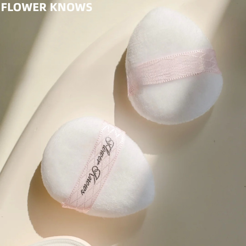 FLOWER KNOWS Flocking Powder Puff Swan Ballet Fan Series นุ ่ มและน ่ ารัก บรรจุแยกชิ ้ น