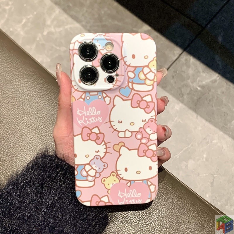 แมวพิมพ ์ ฝาครอบป ้ องกันเต ็ มรูปแบบเคสโทรศัพท ์ สําหรับiPhone 11 14 15Promax Xsmax 13pro 7 XR 12