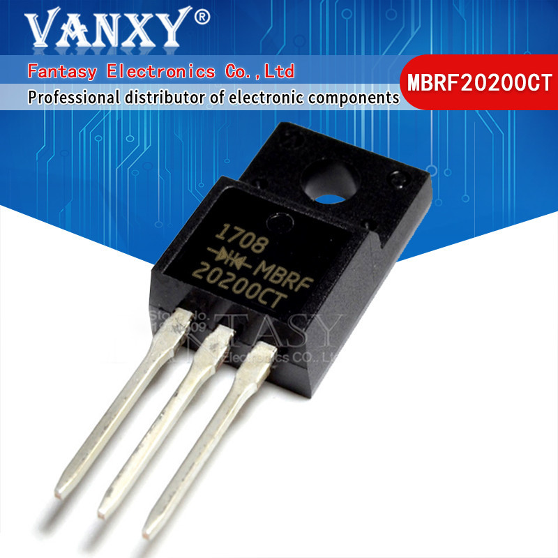 10pcs MBRF20200CT TO-220F MBRF20200 MBRF10100CT MBRF10150CT MBRF10200CT MBRF20100CT MBRF20150CT MBRF30100CT MBRF2060CT ส ่ วนประกอบอิเล ็ กทรอนิกส ์