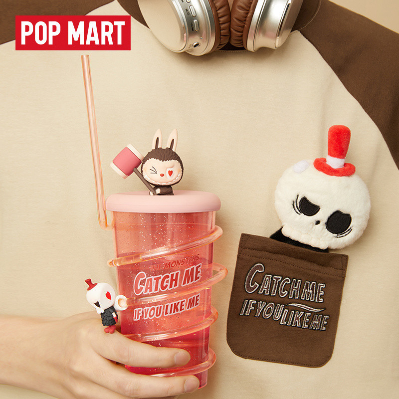 Bubble Mart Labubu THE MONSTERS Catch Me Straw You Like Me Straw Cup