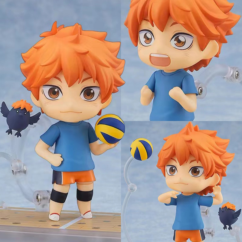 Haikyuu Nendoroid Hinata Shoyo รูป Kotaro Bokuto 2034 2035 Haikyuu รูปวอลเลย์บอลชายเปลี่ยนใบหน้าอะนิเมะ Articulado Action Figure ตุ๊กตา