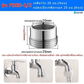 🇹🇭ส่งไวจากไทย ทองเหลืองแท้! TURBO ข้อต่อเกลียวใน-เกลียวนอก ข้อต่อแปลงเกลียว4หุน ข้อต่อเกลียว6หุน ข้อต่อทองเหลือง P3SS
