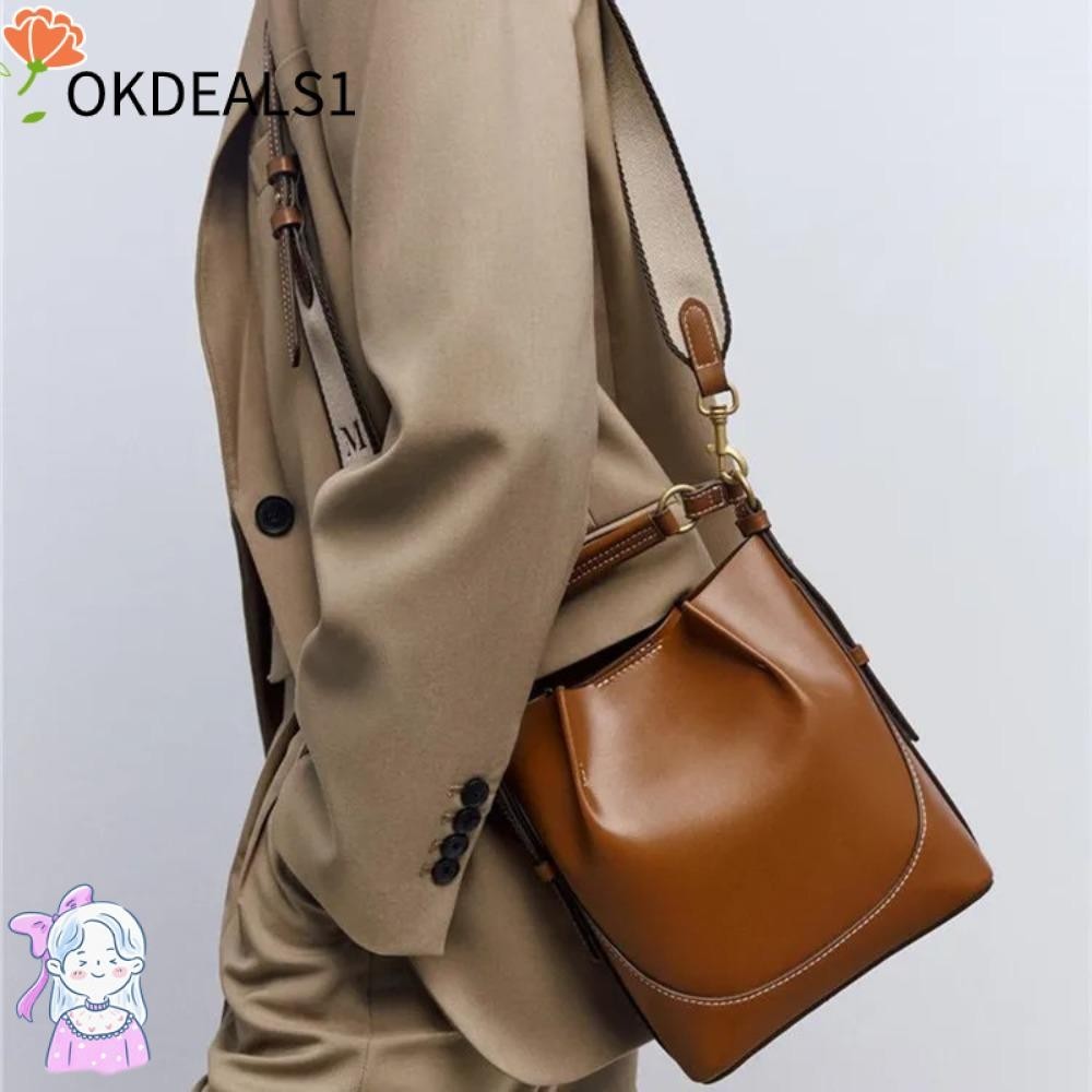 Dealshop Bucket Shoulder Bag, Handbag Brown Handbag, Fashion Simplicity Crossbody Bags Women