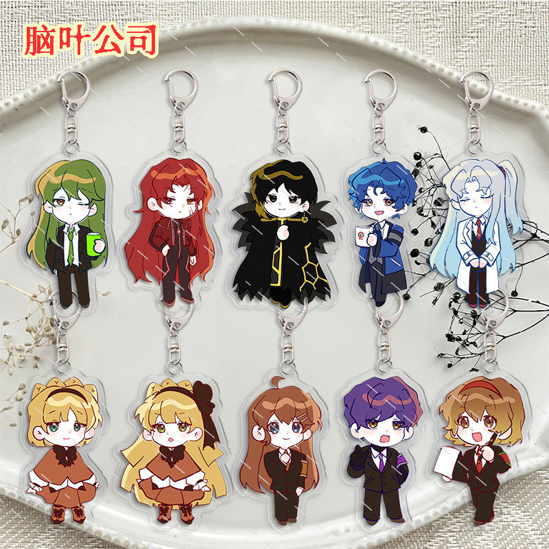 Lobotomy Corporation อะนิเมะพวงกุญแจผู้หญิง Malkuth Elijah Yesod อะคริลิค Key Chain Man น่ารัก Key แหวนจี้เครื่องประดับอุปกรณ์เสริม